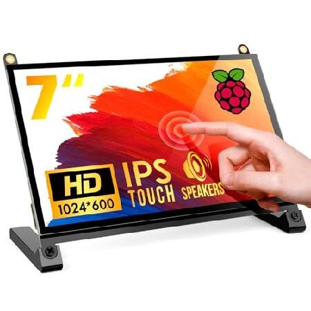 ROADOM 7’’ Raspberry Pi Screen, IPS1024×600,Respon...
