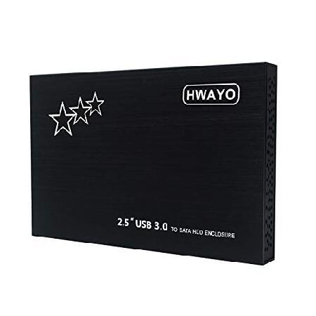 HWAYO 320GB 外付けハードドライブ ポータブル 2.5インチ ウルトラスリム HDD スト...
