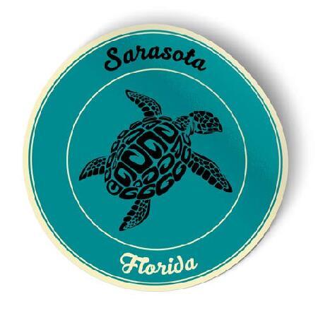 Squiddy Sarasota Florida - ビニールステッカー(高さ7インチ)_並行輸入