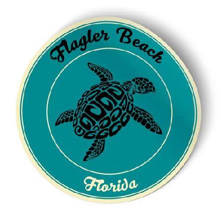 Squiddy Flagler Beach Florida - ビニールステッカー - Lサイズ (...