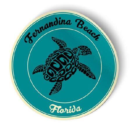 Squiddy Fernandina Beach Florida - ビニールステッカーデカール 携...