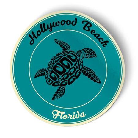 Squiddy Hollywood Beach Florida - ビニールステッカーデカール 携帯...