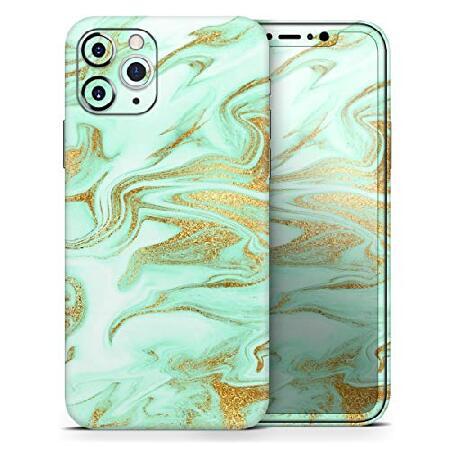 Design Skinz Mint Marble ＆ Digital Gold Foil V4 - ...