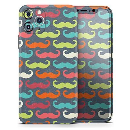 Design Skinz Colorful Scratched Mustache Pattern -...
