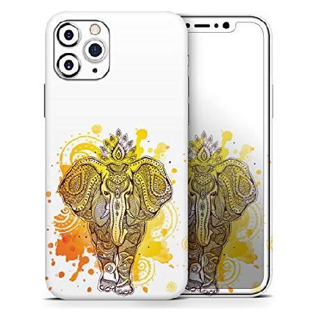 Design Skinz Bright Orange Ethnic Elephant - Desig...