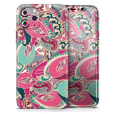 Design Skinz Colorful Pink ＆ Teal Seamless Paisley...