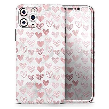 Design Skinz Karamfila Marble ＆ Rose Gold Hearts v...