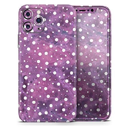 Design Skinz White Polka Dots Over Purple Pink Pai...