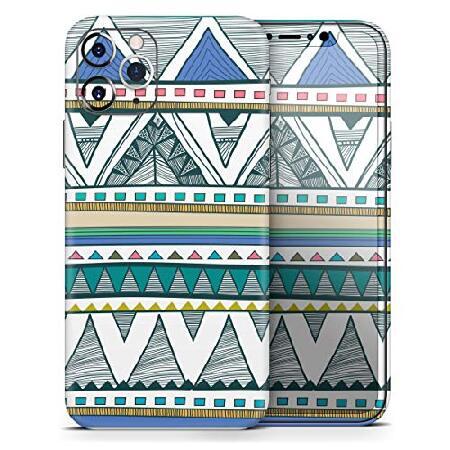Design Skinz Abstract Blue and Green Triangle Azte...
