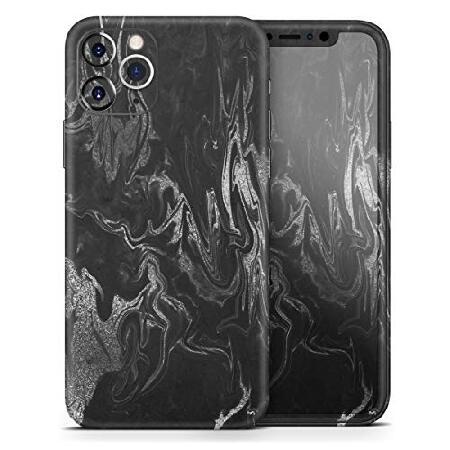 Design Skinz Black ＆ Silver Marble Swirl V1 - Desi...