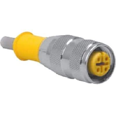 TURCK RK 4.5T-5-RS 4.5T Cordset, Str M12 Male 5 po...