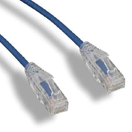 FireFold Cat6 Slim Ethernet Patch Cable Blue 3ft, ...