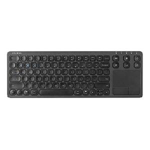 SANWA Multi Device Bluetooth Keyboard with Touchpad, Rechargeable Keypad with Trackpad for Laptop Desktop Computer PC iPad/iPhone Tablet, Com_並行輸入