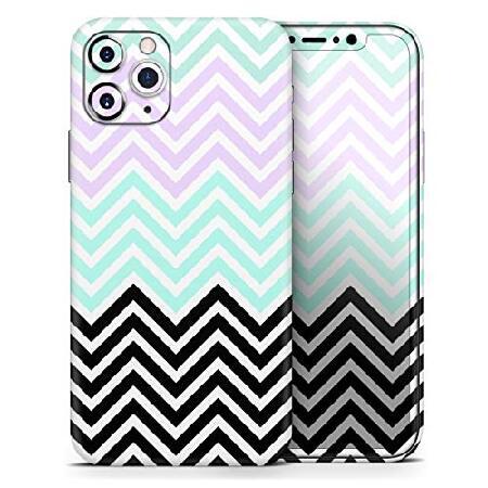 Design Skinz Light Teal ＆ Purple Sharp Black Chevr...