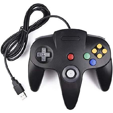miadore レトロUSBコントローラー N64ゲーム用、N64クラシックUSBコントローラーゲー...
