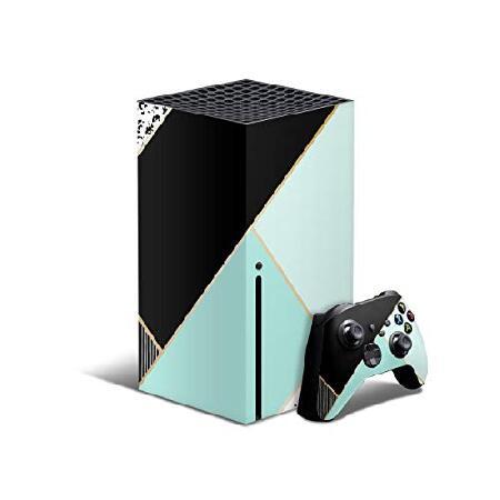 Design Skinz Minimalistic Mint and Gold Striped V1...