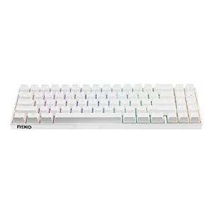 MEKO Push White 65 RGB LED Hotswap Bluetooth Double Shot ABS Mechanical Keyboard (Cherry MX Red)_並行輸入