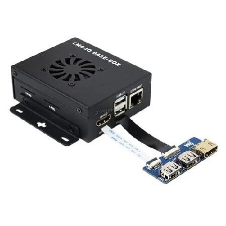 XYGStudy CM4-IO-BASE-BOX-B + USB HDMI Adapter for ...