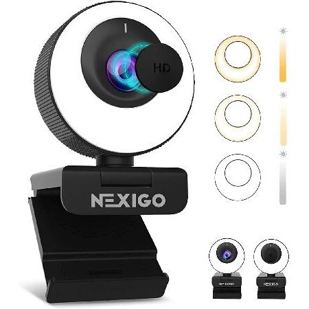 NexiGo N620E 60FPS AutoFocus ePTZ Webcam, 2X Digit...