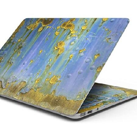 DesignSkinz - Blue Metal with Gold Rust - Full-Bod...