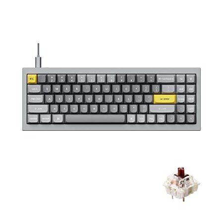 Keychron Q7 70%レイアウト ホットスワップ可能 RGB 有線カスタムメカニカルキーボー...