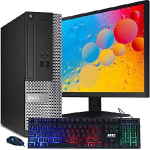 Dell OptiPlex 7020 Computer Desktop PC, Intel Core i5, 8GB RAM, 1TB HDD, MTG New 22 inch LED Monitor, RGB Speaker and Keyboard Mouse, WiFi, W_並行輸入