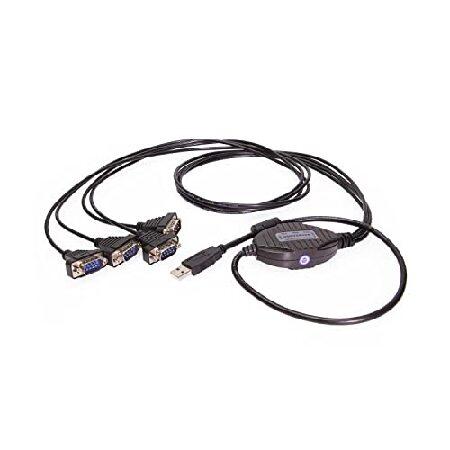 4ポート プロフェッショナル USB 2.0 - RS-232 シリアルアダプター FTDIチップセ...