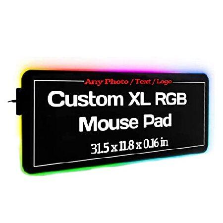 Persionalized RGB Gaming Mouse Pad, Customized LED...