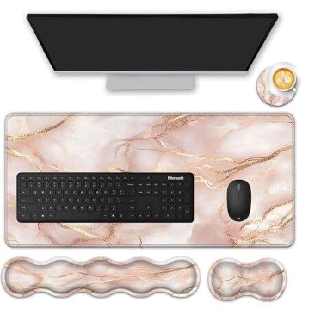 FGDRFGRW Mouse Pad Set,(31.5×11.8 in) Desk Pad + K...