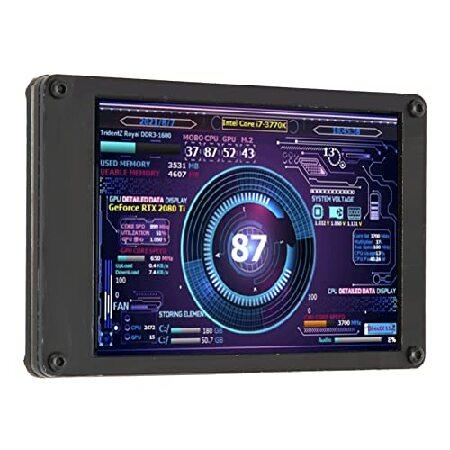 Computer Temp Monitor, 3.5 Inch USB Mini Sub Scree...