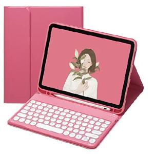 QIYIBOCASE キーボードケース 2018 iPad 第6世代 2017 Pro 9.7 Air 2 Air 1用 ソフトバックカバー ペンシルホルダー付き 磁気的に取り外し可能なワイヤ_並行輸入