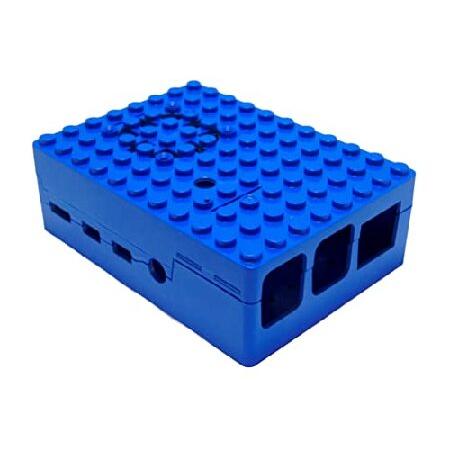 Raspberry Pi 4 Case - Pi-Blox Enclosure (Blue)_並行輸...