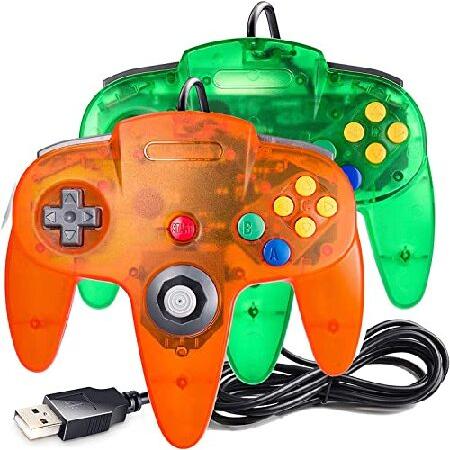 miadore USB 有線 N64 コントローラー クラシック N64 PC ゲームパッド ジョイ...