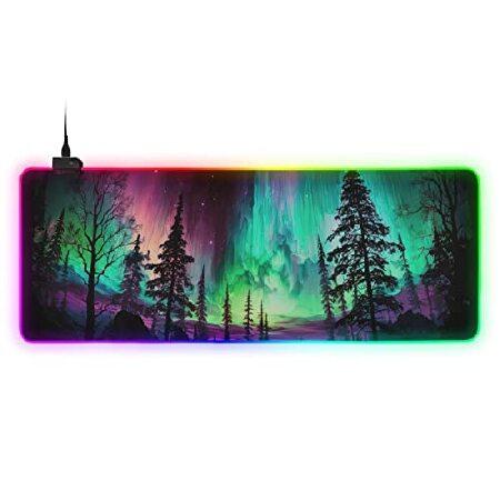 FOLIOSA RGB Gaming Mouse Pad, Large Gaming Desk Ma...