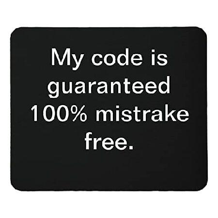 My Code is 100% Mistrake Free Computer Mouse Pad M...