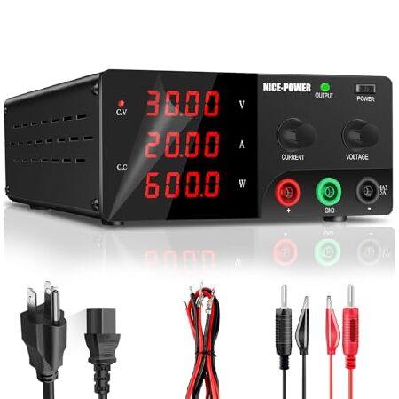 NICE-POWER DC Power Supply Variable, 0-30V 0-20A 6...