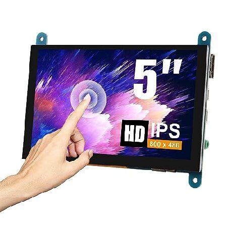 JUZITAO 5インチ IPS LCD タッチスクリーンディスプレイパネルモニター 800×480...