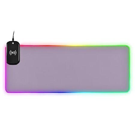 Light Violet RGB Gaming Mouse Pad, Large Mousepad ...