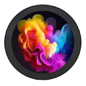 Heayzoki 4 Inch Round LCD Module, 720x720 Screen Monitor, 10 Point, 170 Degree Viewing Angle, I2C Port for 4B 3B + 3A +_並行輸入