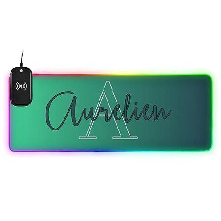 Green Gradient Custom Wireless Charging Mouse Pad ...