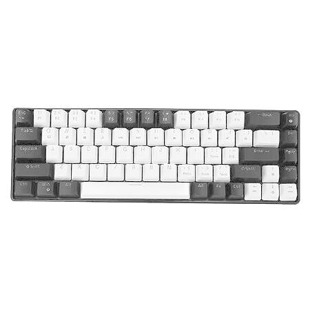 Yoidesu LEDバックライト付きメカニカルゲーミングキーボード 68キー RGB メカニカルキ...