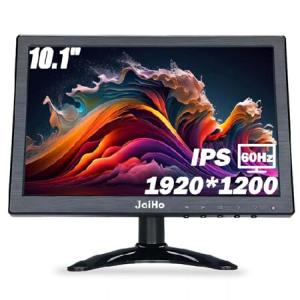 JaiHo 10.1 Inch Small IPS Monitor 19201200 Resolution 60Hz HD Display Screen, 16:10 Portable With Built-in Speaker, HDMI for Gaming CCTV Secu_並行輸入