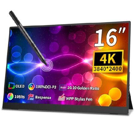 16 inch 4k OLED Touchscreen Portable Monitor, 3840...