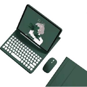kaidisen キーボードケース Galaxy Tab A8 10.5インチ用 キーボードとBluetoothマウス付き 取り外し可能なキャンディーカラーキーボードカバー ラウン_並行輸入