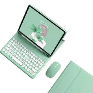 Kaidisen(カイディセン) Galaxy Tab A8 10.5インチ 用 キーボードケース ラウンドキー Bluetoothマウス 取り外し可能なキャンディーカラーキーボードカ_並行輸入