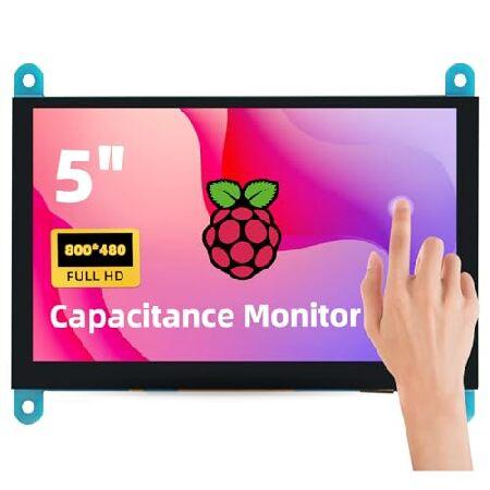 iPistBit 5インチ Raspberry Piモニター、静電容量式タッチスクリーンモニター 8...