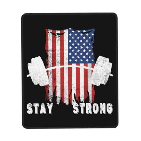 Vintage Stay Strong USA American Flag Mouse Pad 10...