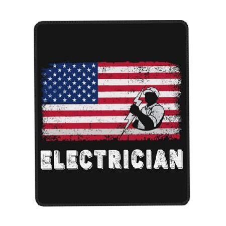 American Flag Electrician Mouse Pad 10 x 12 inch M...