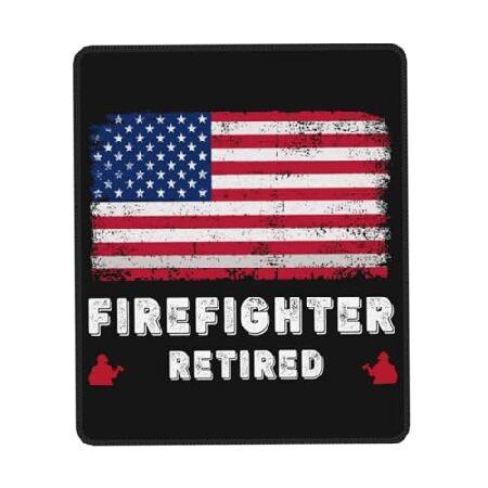 Firefighter Fireman Retired American Flag Mouse Pa...