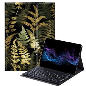 BFDHGQZC Fern Tres Plant Keyboard Case for Samsung Galaxy Tab A8 10.5 Inch 2022 Model (SM-X200/X205/X207),Slim Stand Protective Cover for Sam_並行輸入